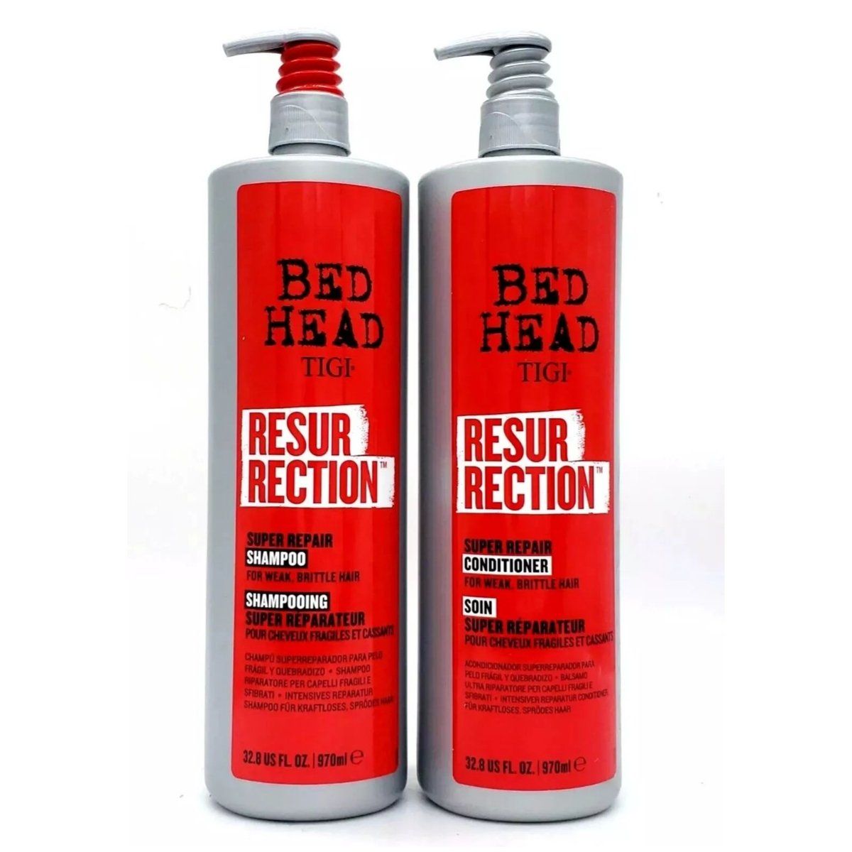 TIGI - Pack Shampoo Y Acondicionador Tigi Bed Head Resurrection 970ml