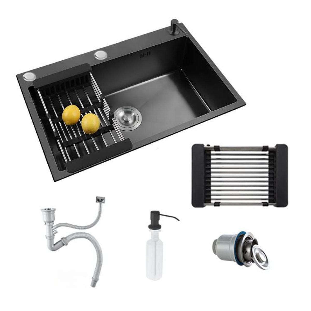 CRUSEC - Lavaplatos Mate Acero Inoxidable 44x28 Encastre