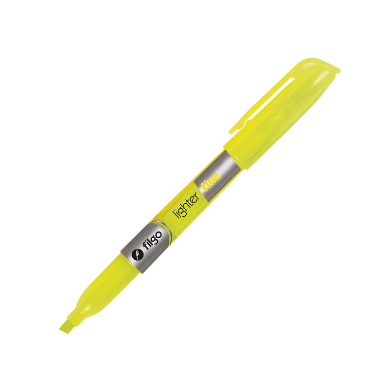 FILGO - Pack 3 Destacador delgado Amarillo Fluor Lighter Fine