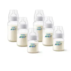 PHILIPS AVENT - Pack 6 mamaderas Anticolic 125ml,260ml,330ml Libre de BPA