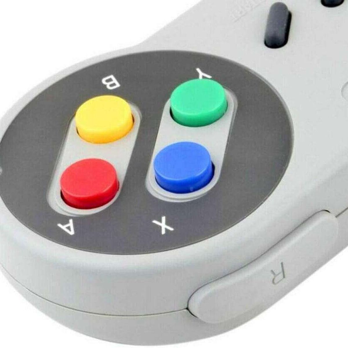 GEN - Control Joystick Usb Consola Mando Snes Super Nes Joypad Retro - Gris