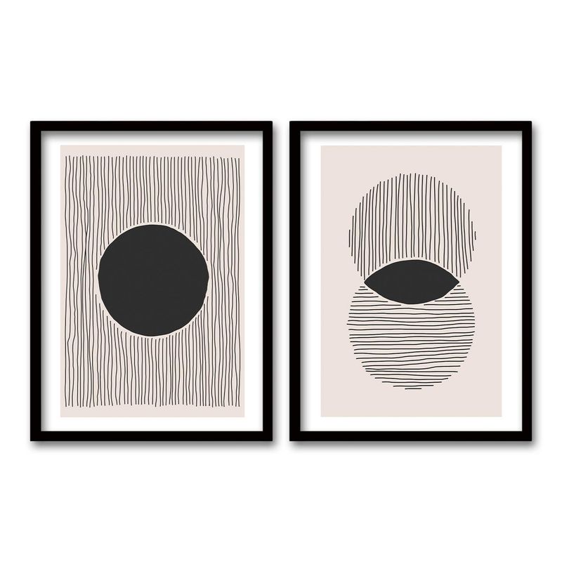 RETELA - Cuadro Duo CAF - Negro - 40x30 cm