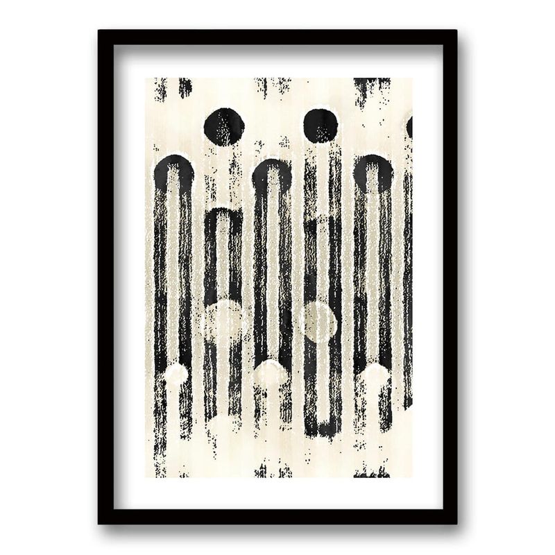 RETELA - Cuadro Chevron II - Negro - 50x35 cm