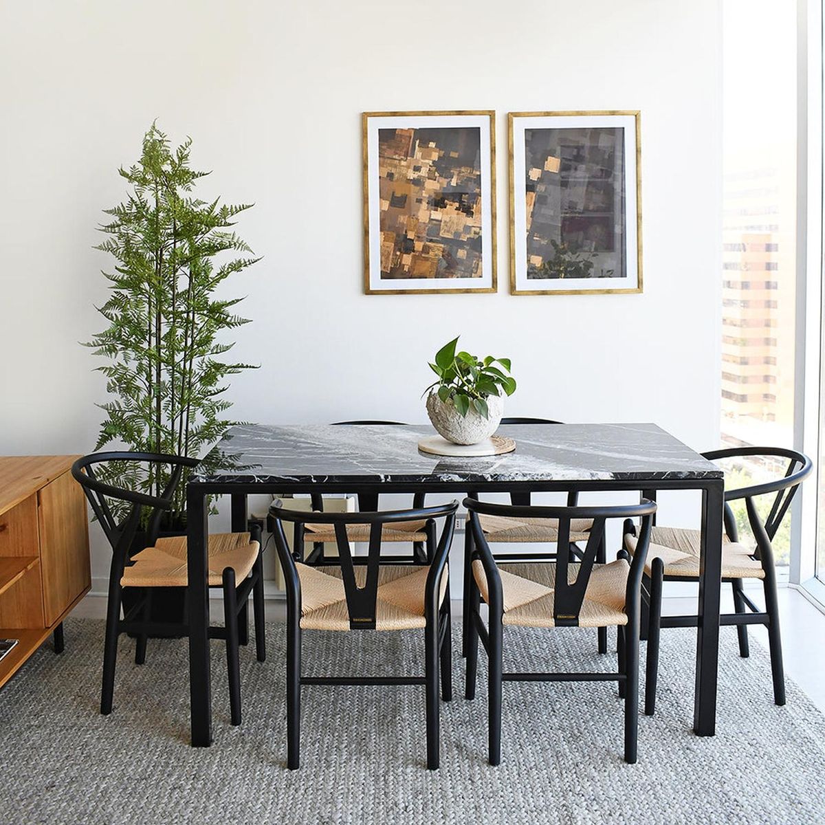 RETELA - Cuadro Duo Caos y Azar - Dorado - 70x50 cm