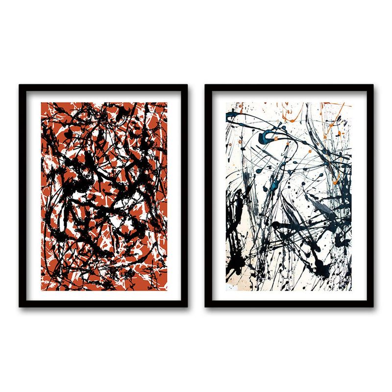 RETELA - Cuadro Duo Full - Negro - 40x30 cm