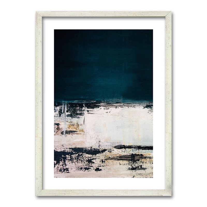 RETELA - Cuadro Azul II - Plateado - 70x50 cm