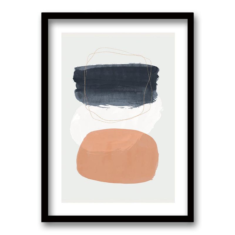 RETELA - Cuadro Cir III - Negro - 50x35 cm
