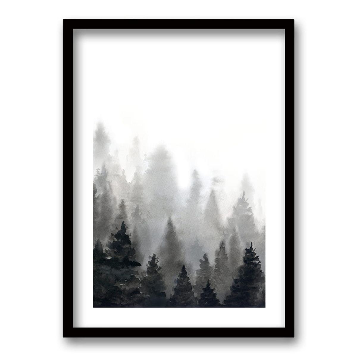 RETELA - Cuadro Bosque - Negro