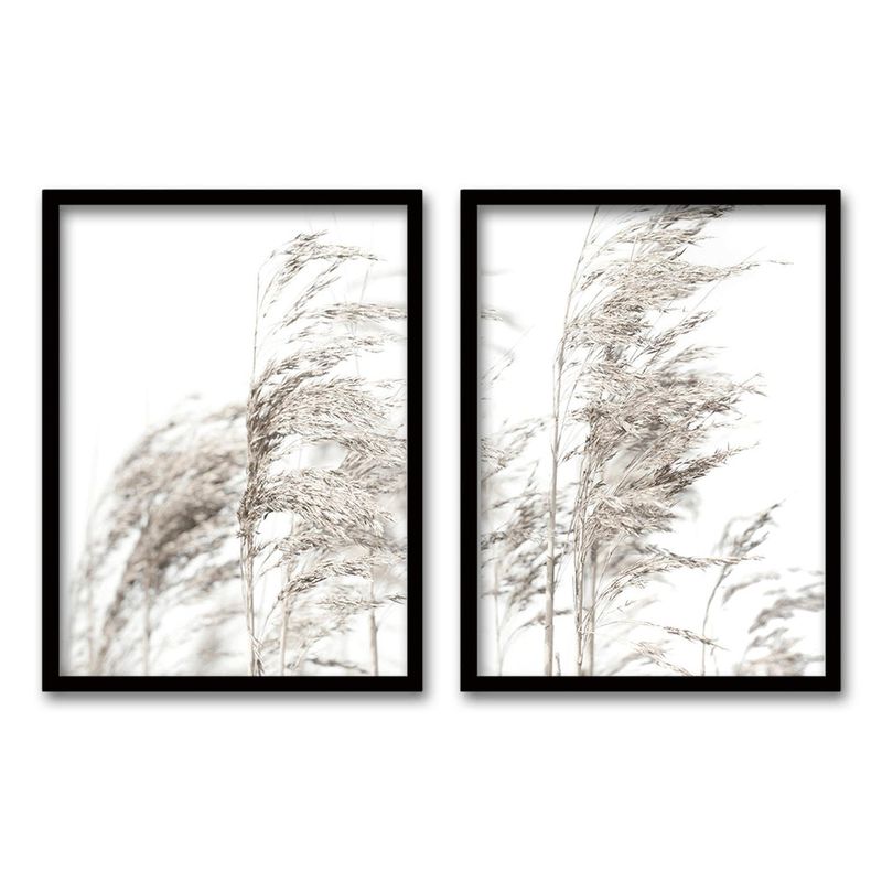 RETELA - Cuadro Duo Trigo - Negro - 40x30 cms