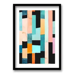 RETELA - Cuadro Abstract Color II - Negro