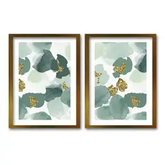 RETELA - Cuadro Duo Dorado Turquoise - Dorado