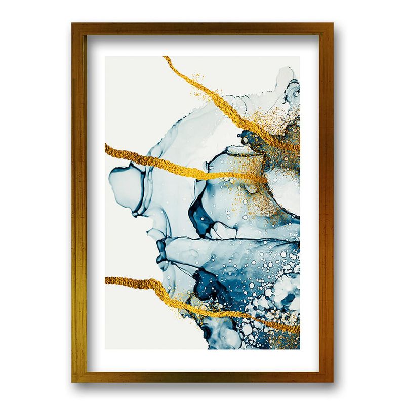 RETELA - Cuadro Mar Dorado - Dorado - 70x50 cm