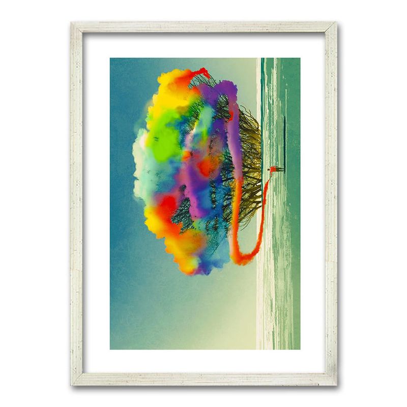 RETELA - Cuadro Colors - Plateado - 70x50 cm