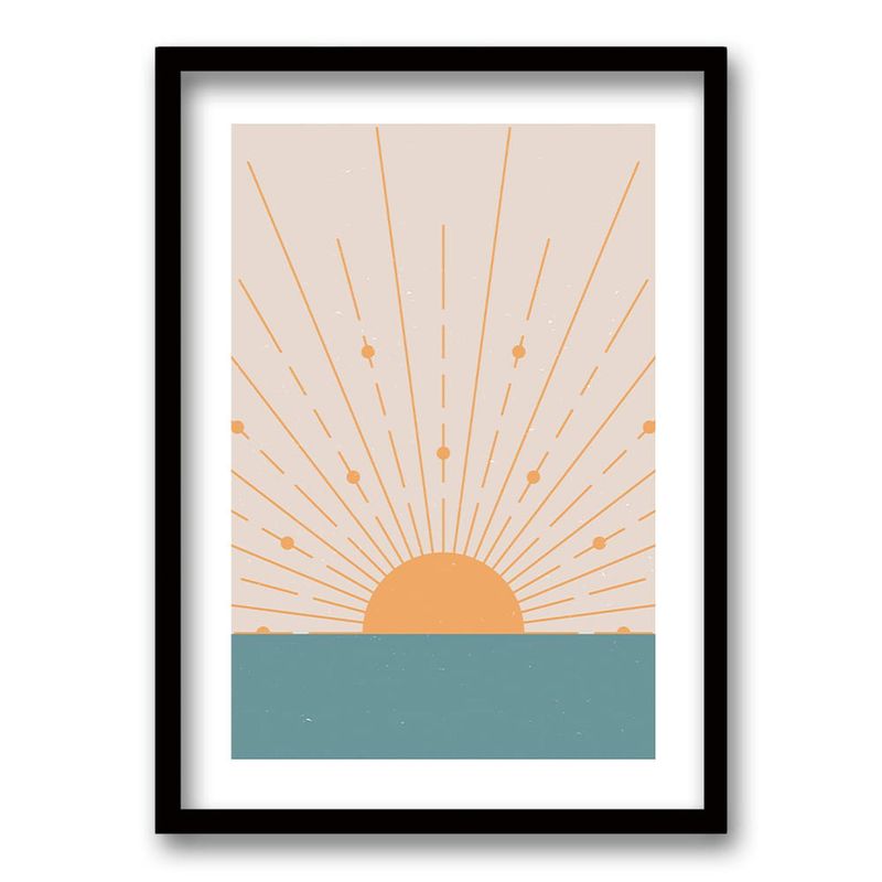 RETELA - Cuadro Boho - Blanco - 70x50 cm