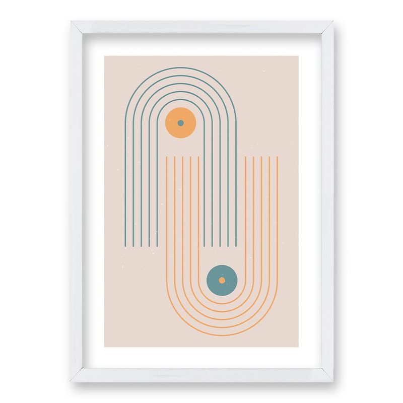 RETELA - Cuadro Boho II - Blanco - 70x50 cm