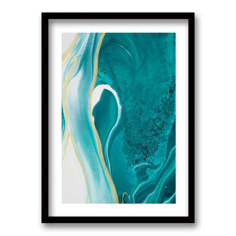 RETELA - Cuadro Calipso Gold - Negro - 40x30 cm