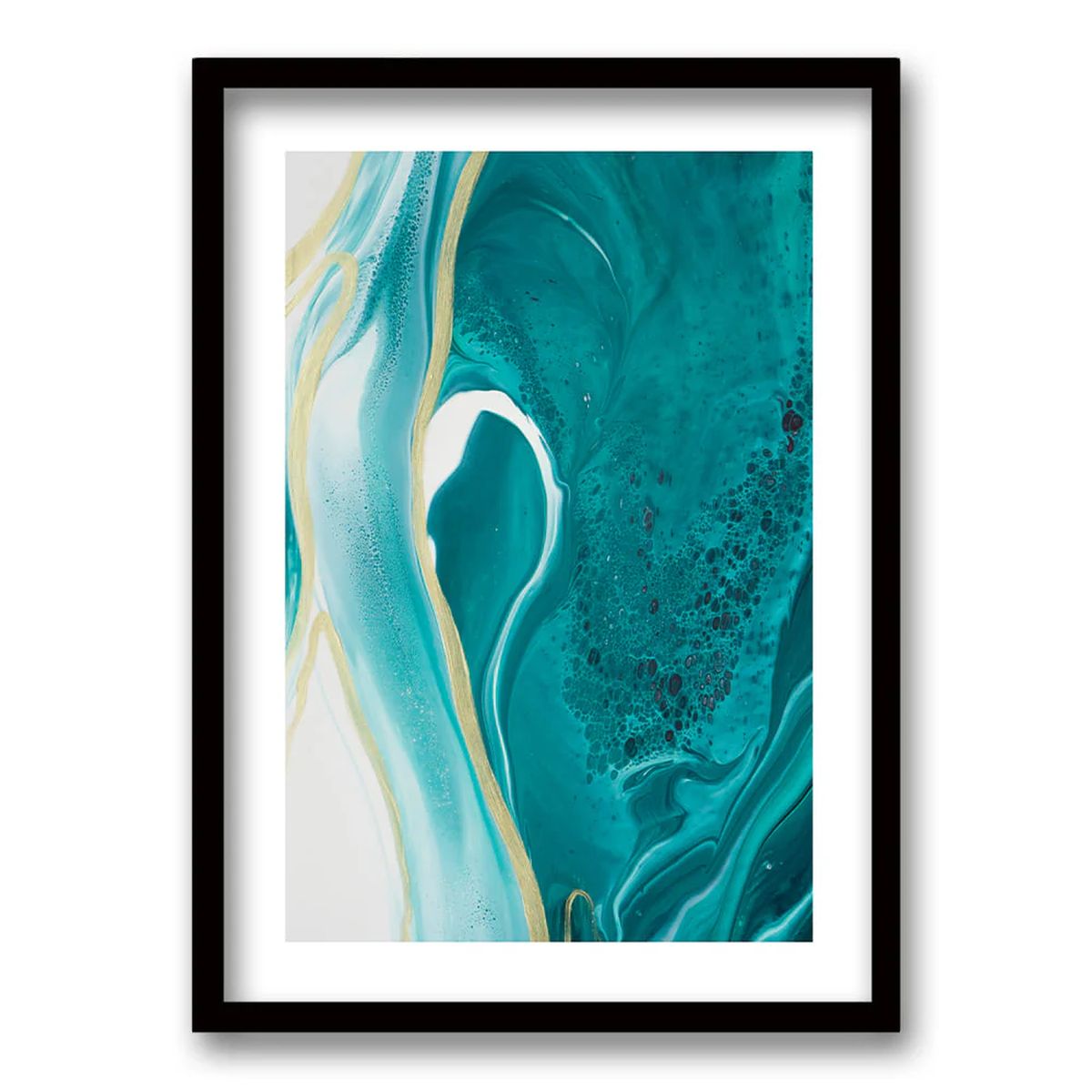 RETELA - Cuadro Calipso Gold - Negro - 40x30 cm