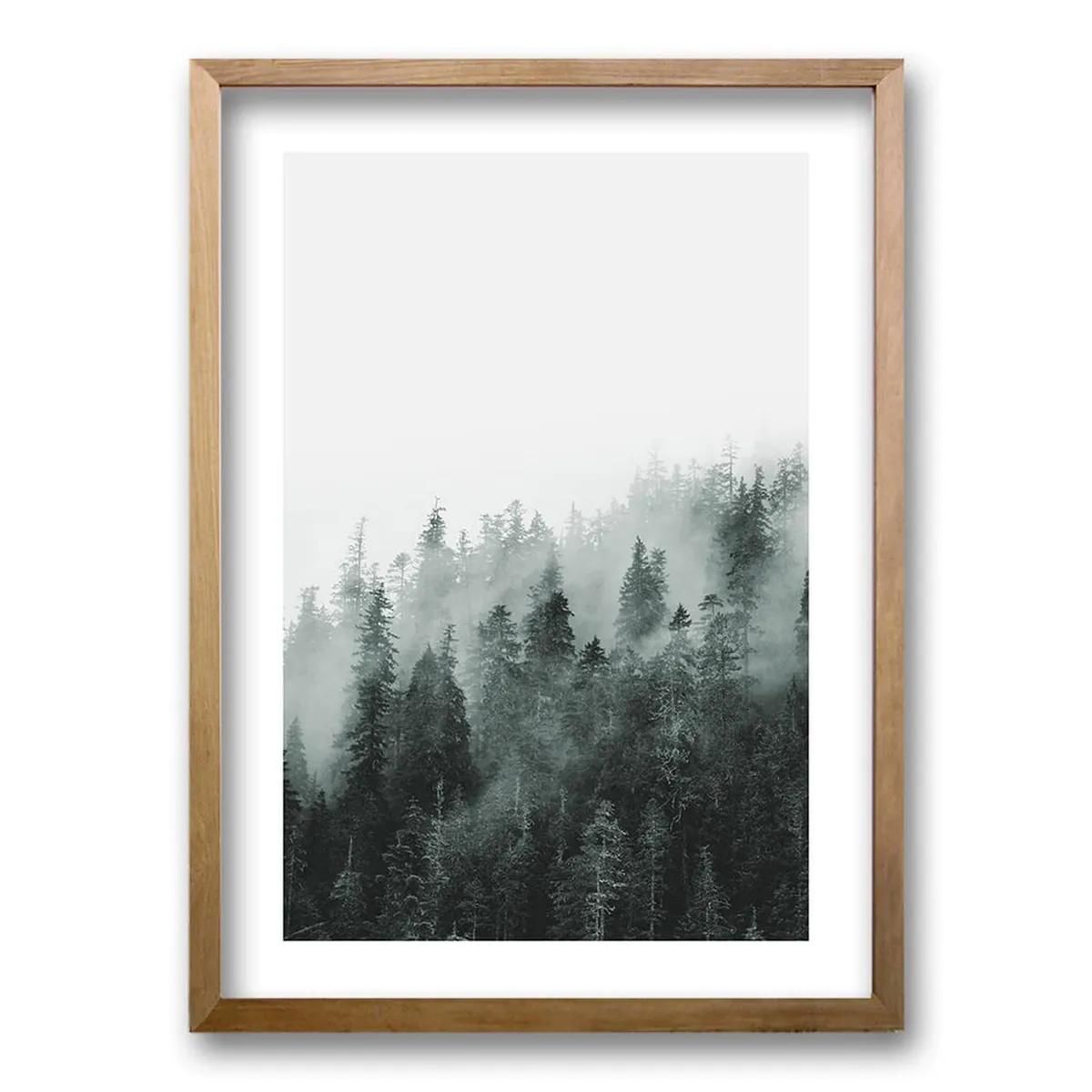 RETELA - Cuadro Bosque BN - Cafe - 70x50 cm