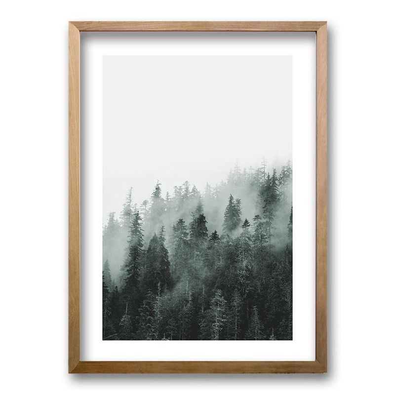 RETELA - Cuadro Bosque BN - Cafe - 70x50 cm