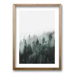 RETELA - Cuadro Bosque BN - Cafe - 50x35 cm