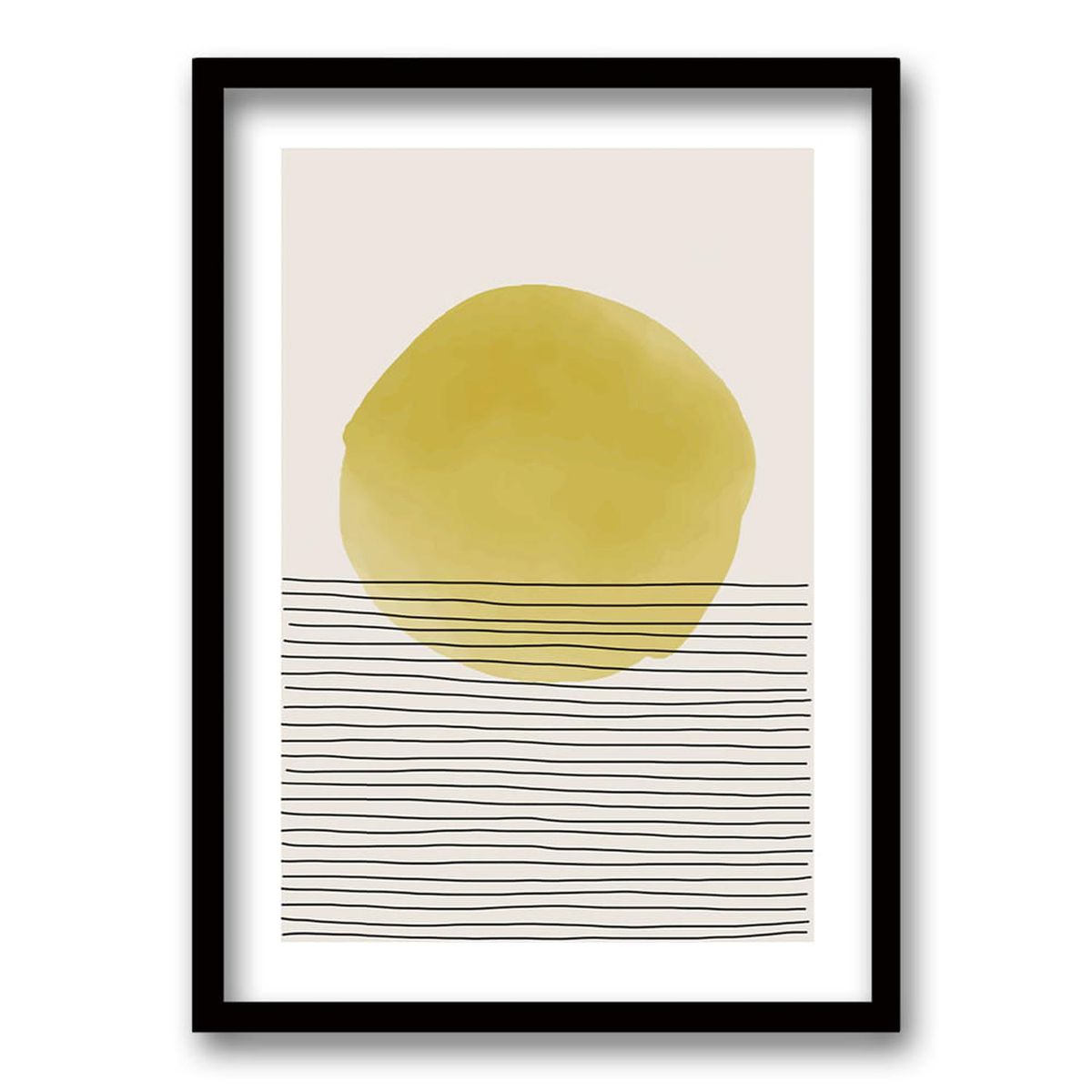 RETELA - Cuadro Yellow - Negro - 50x35 cm