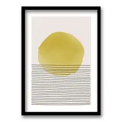 RETELA - Cuadro Yellow - Negro - 50x35 cm