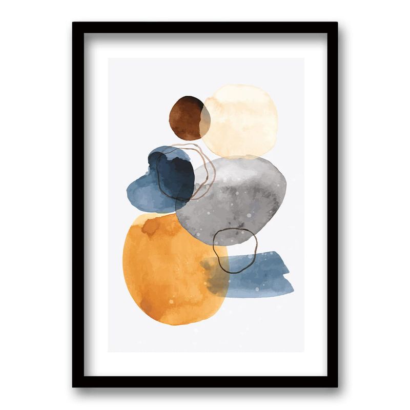 RETELA - Cuadro Pierre II - Negro - 50x35 cm