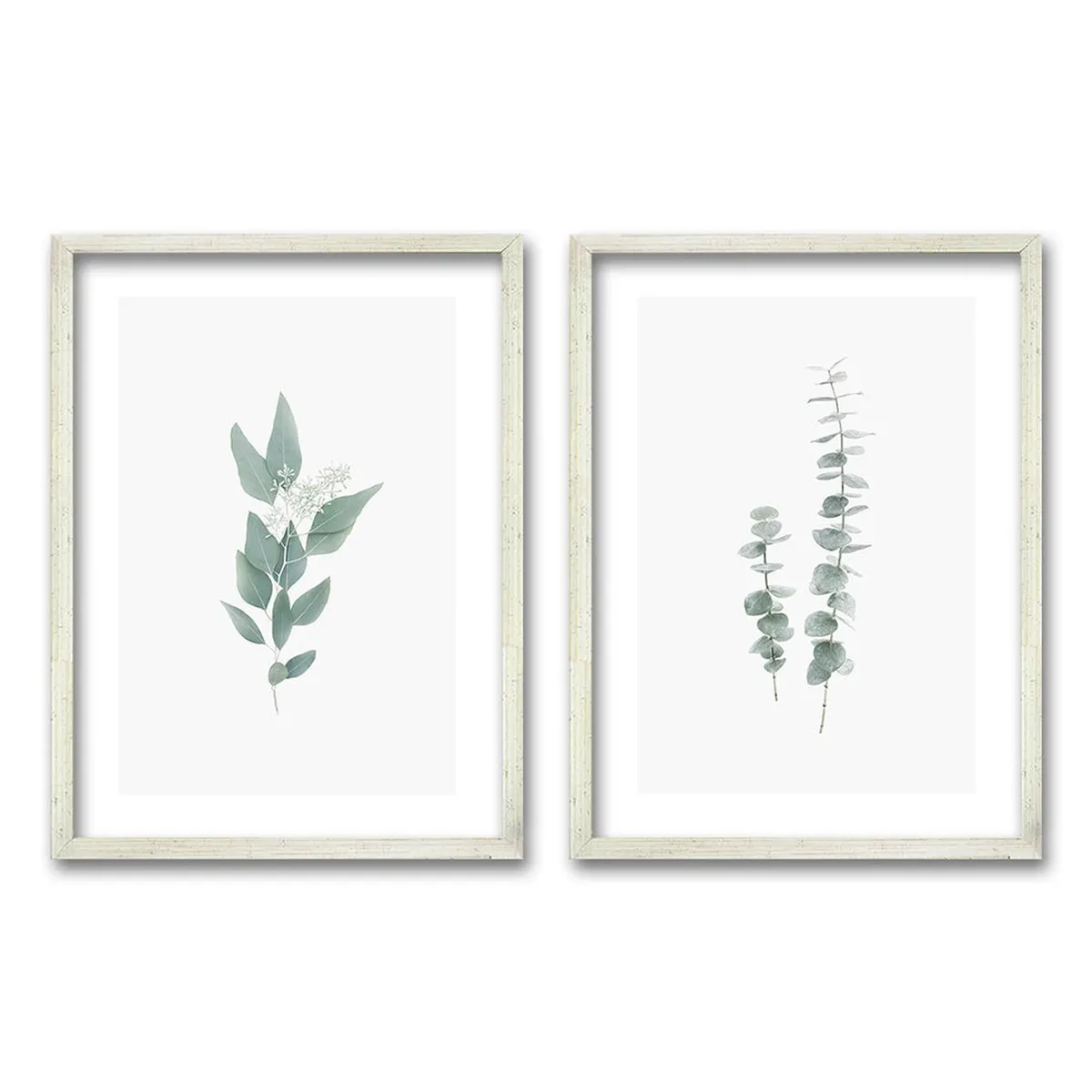 RETELA - Cuadro Duo Green - Blanco - 70x50 cm