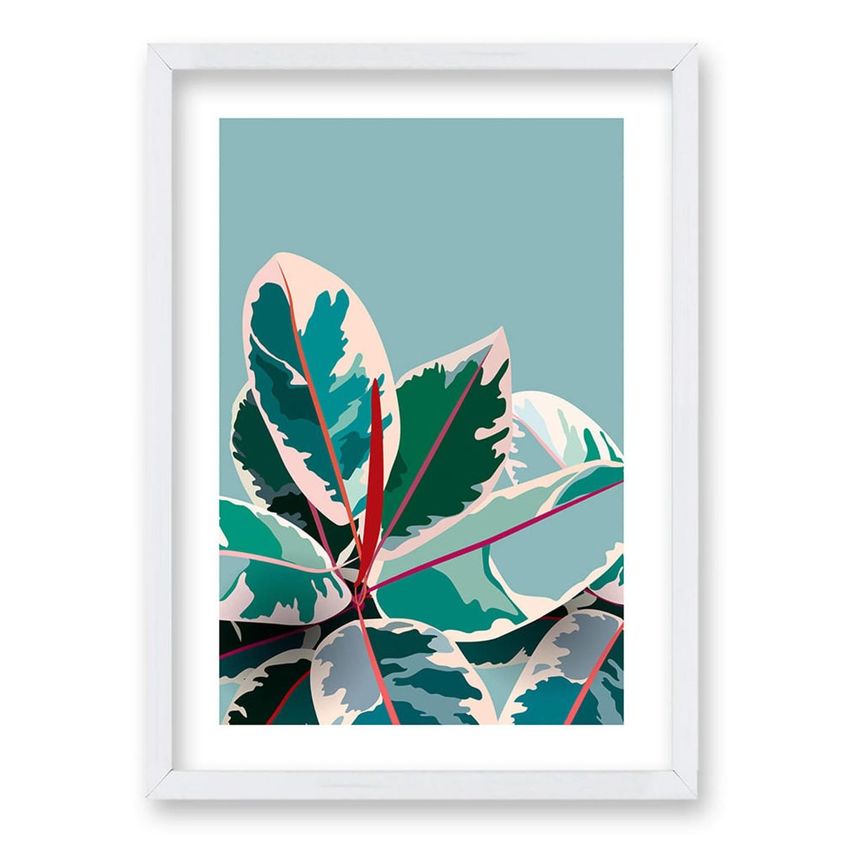 RETELA - Cuadro Botánica II - Blanco