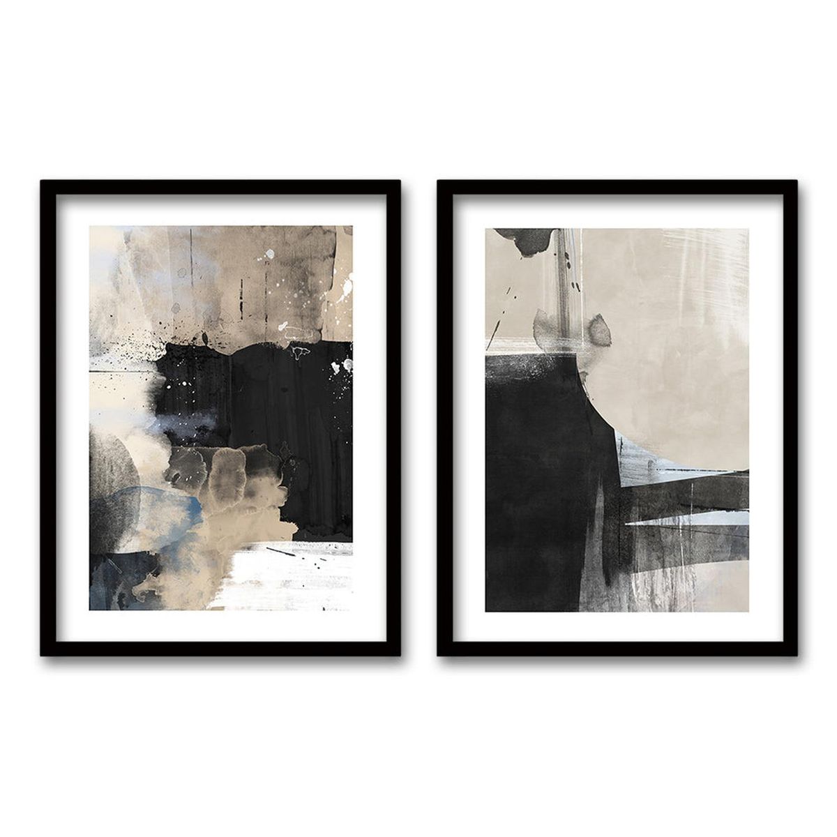 RETELA - Cuadro Duo Bubble - Negro - 70x50 cm