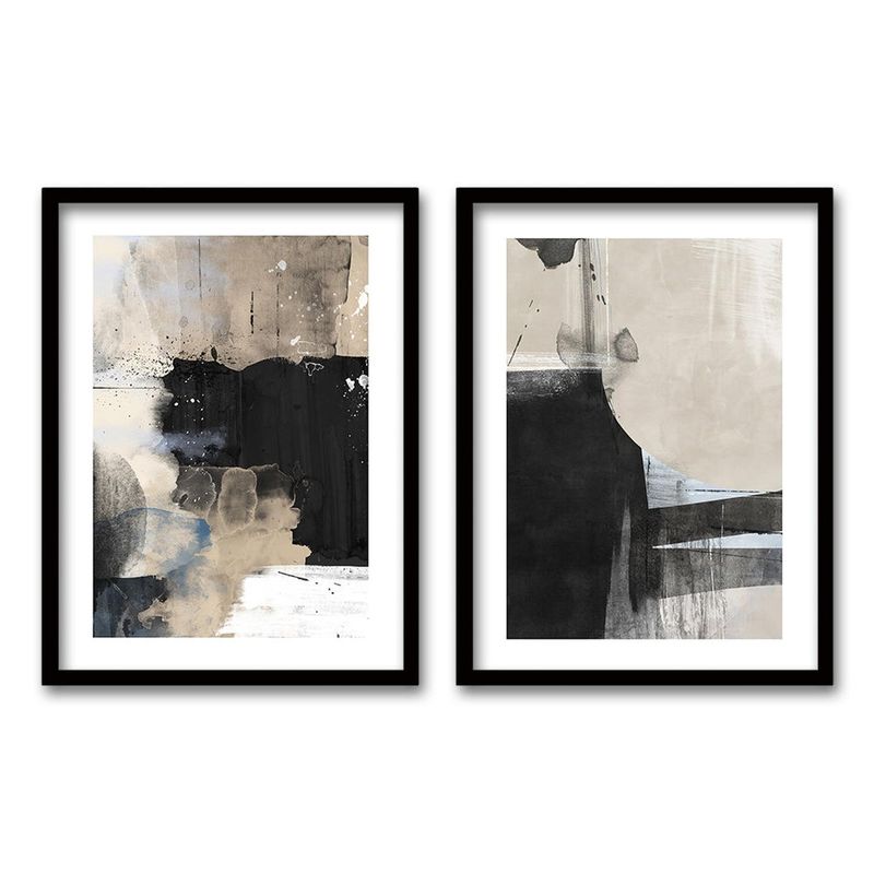 RETELA - Cuadro Duo Bubble - Negro - 40x30 cms
