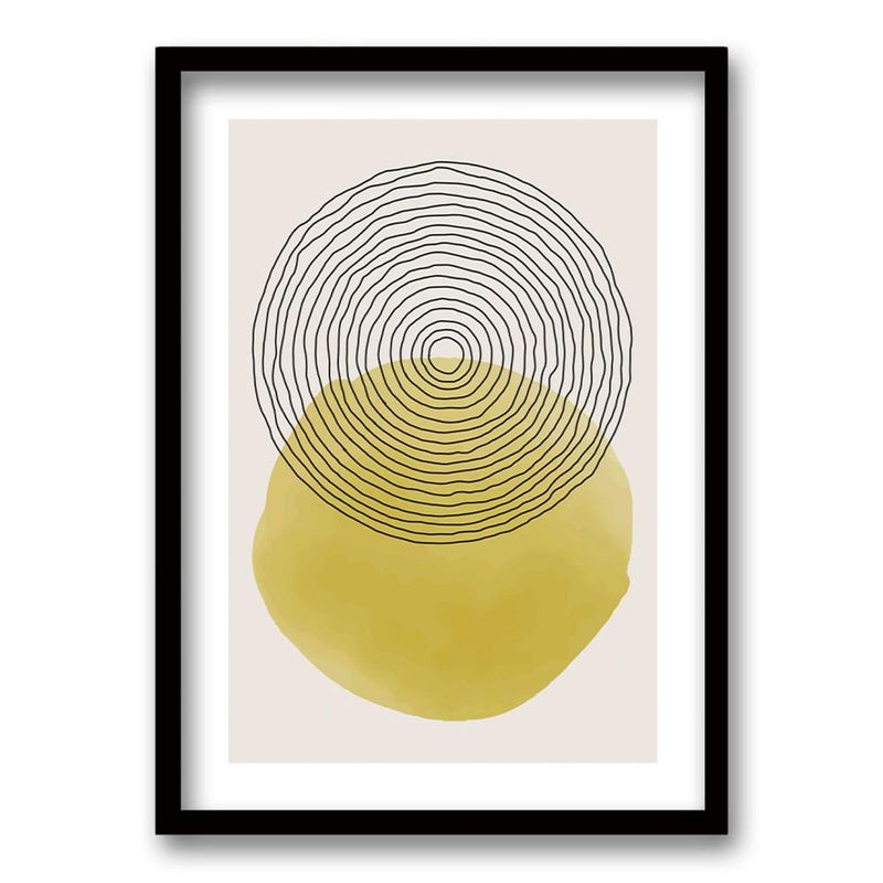 RETELA - Cuadro Yellow II - Negro