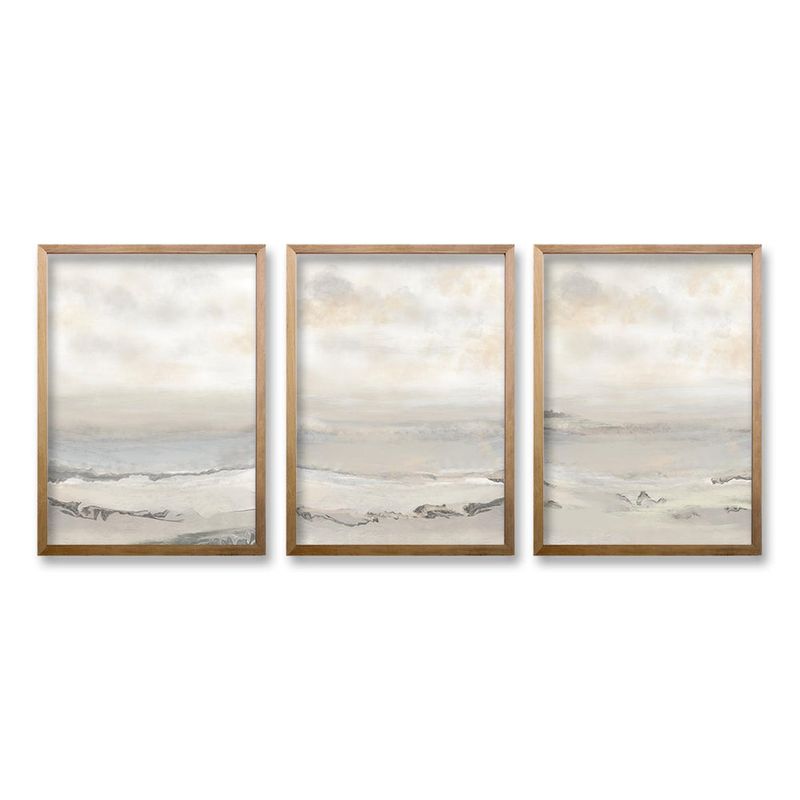 RETELA - Cuadro Trio Resonancia Arbórea - Cafe - 70x50 cm