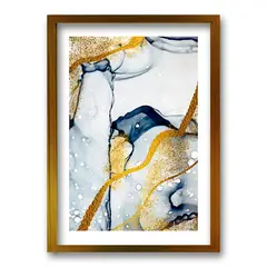 RETELA - Cuadro Mar Dorado II - Dorado - 70x50 cm