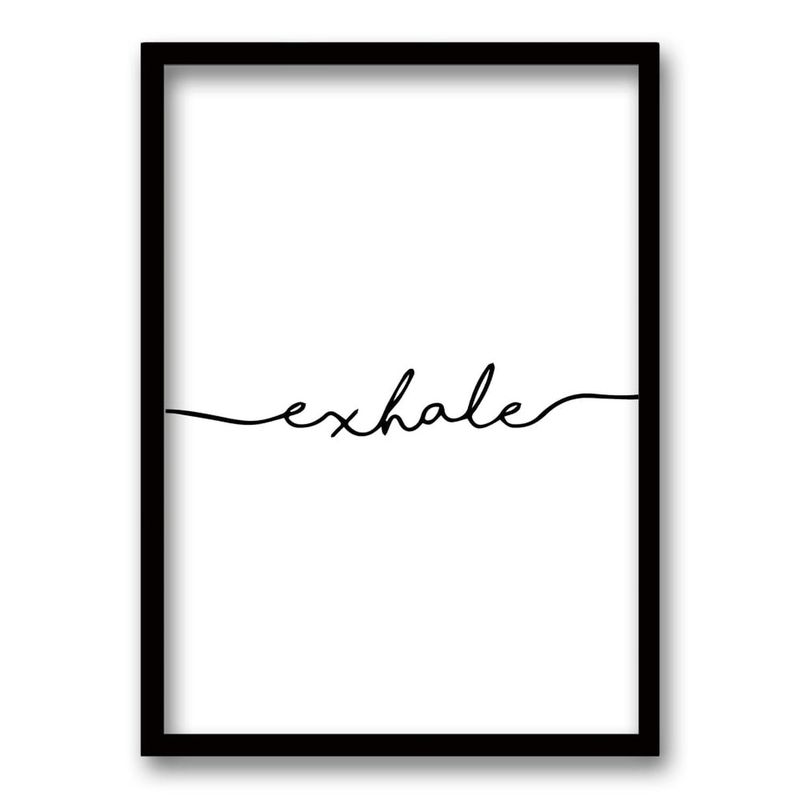 RETELA - Cuadro Exhale - Negro - 70x50 cm
