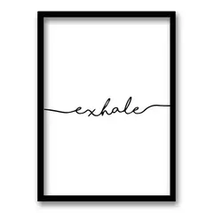 RETELA - Cuadro Exhale - Negro - 70x50 cm
