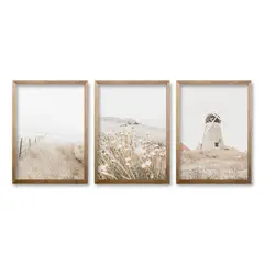 RETELA - Cuadro Trio Encanto Vintage - Cafe - 50x35 cm