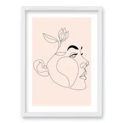 RETELA - Cuadro Nude Face - Blanco - 50x35 cm