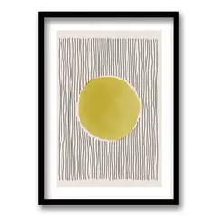 RETELA - Cuadro Yellow III - Negro - 70x50 cm