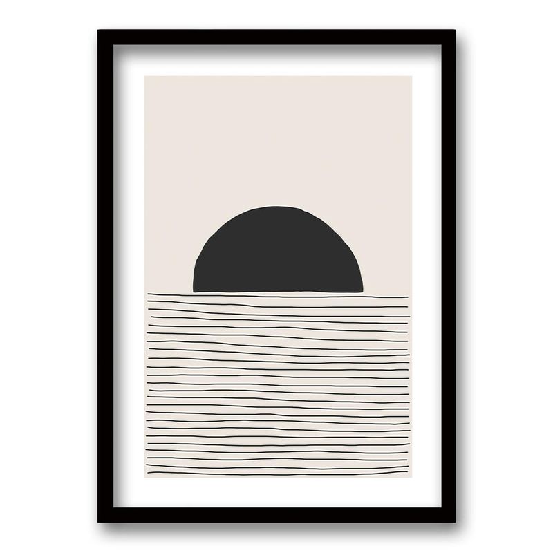 RETELA - Cuadro CAF III - Negro - 70x50 cm