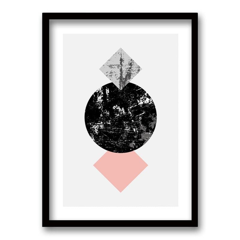 RETELA - Cuadro Rox - Negro - 70x50 cm