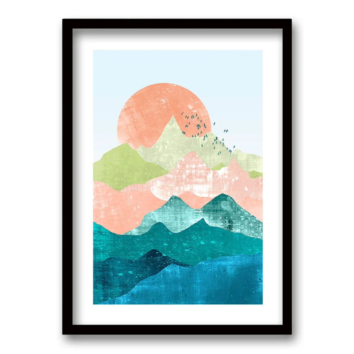 RETELA - Cuadro Montagne - Negro