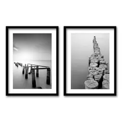 RETELA - Cuadro Duo Agua Negra - Negro - 40x30 cms