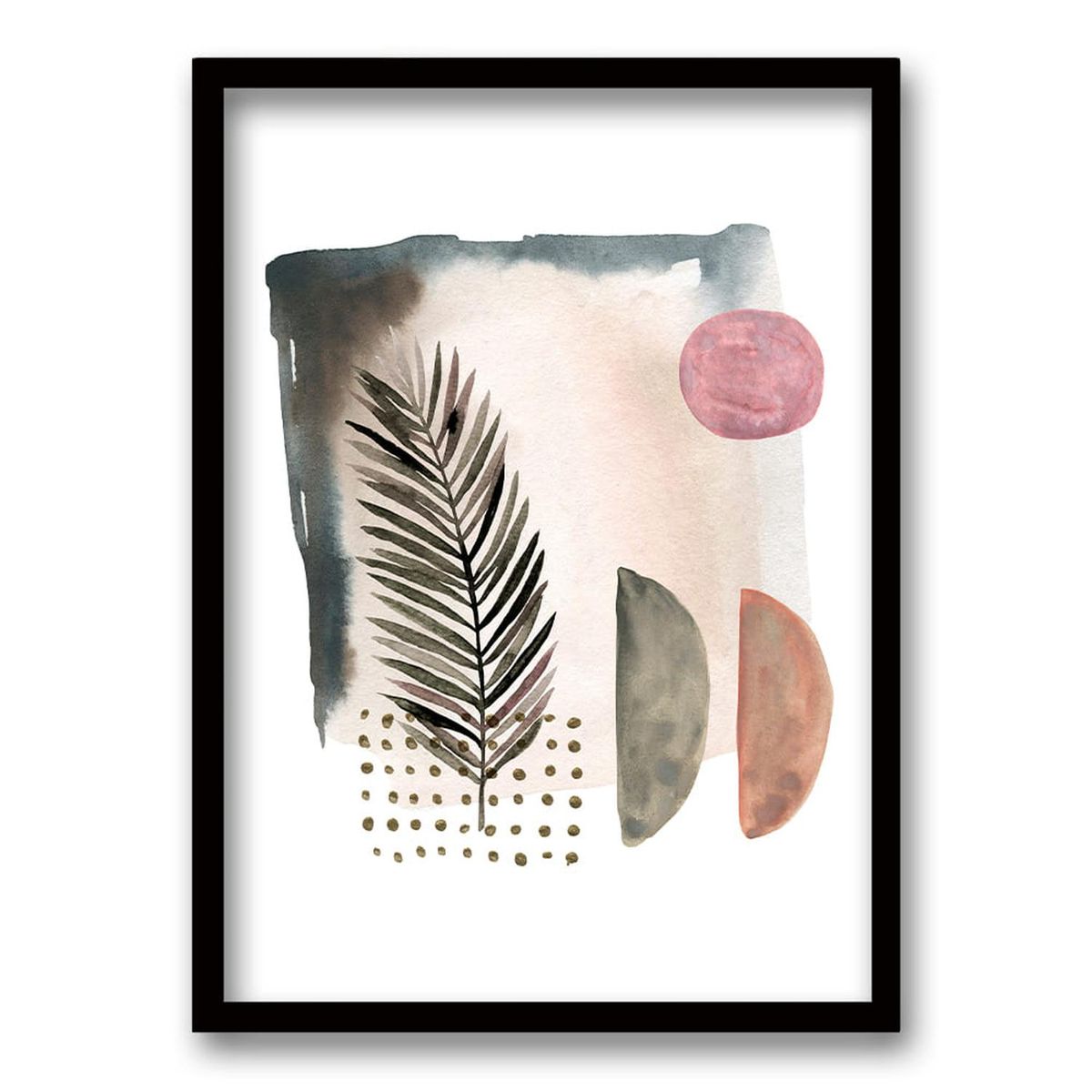 RETELA - Cuadro F Gold - Negro - 40x30 cm