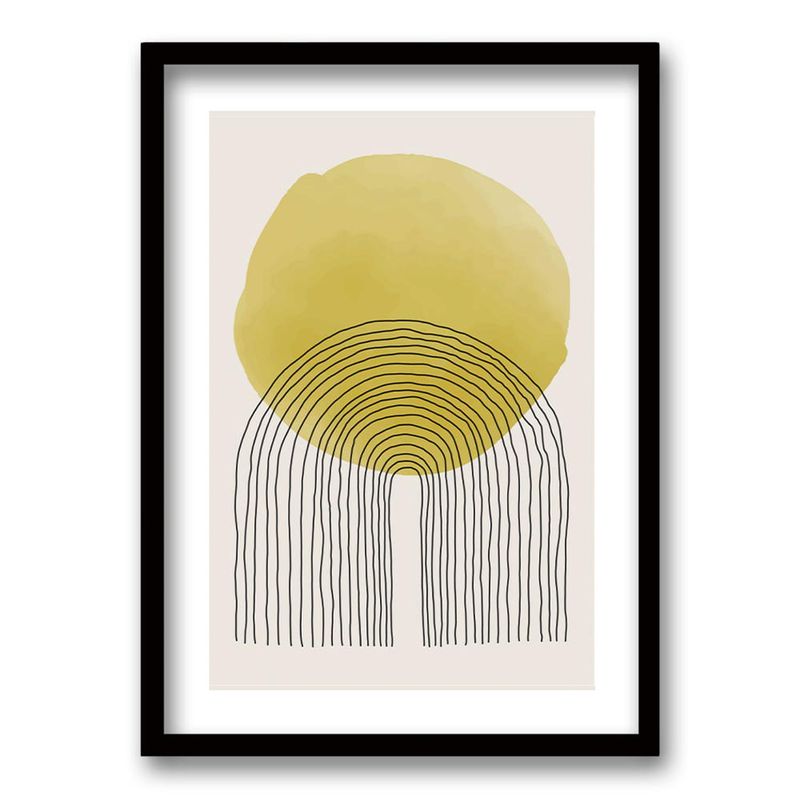 RETELA - Cuadro Yellow IV - Negro