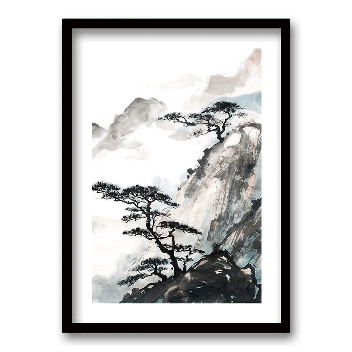 RETELA - Cuadro Oriental - Negro