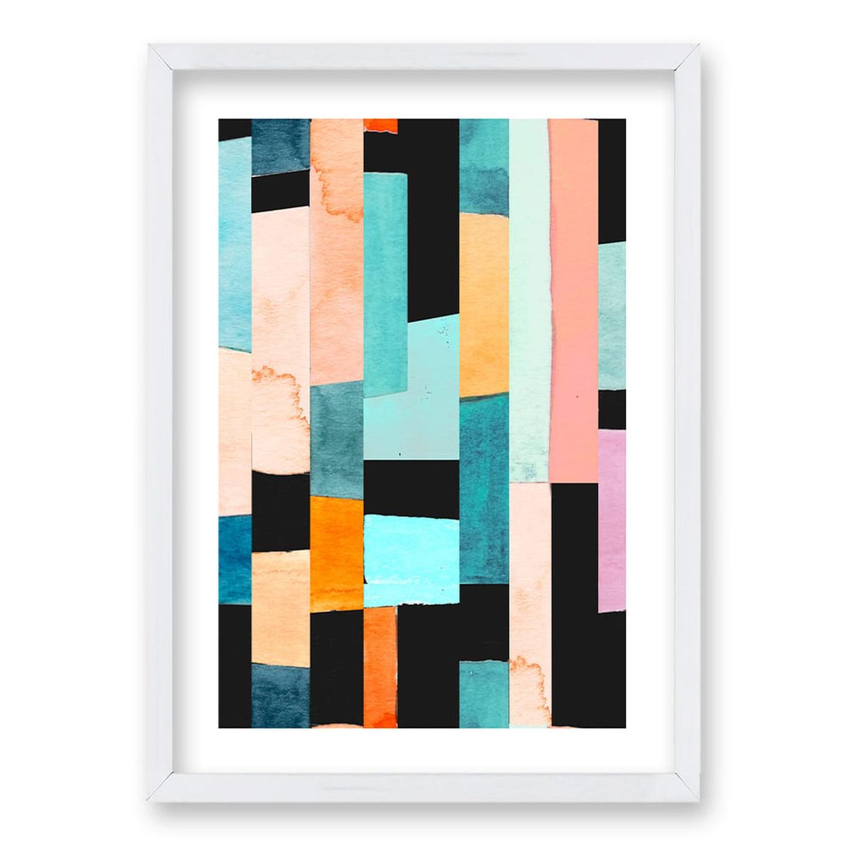 RETELA - Cuadro Abstract Color II - Blanco