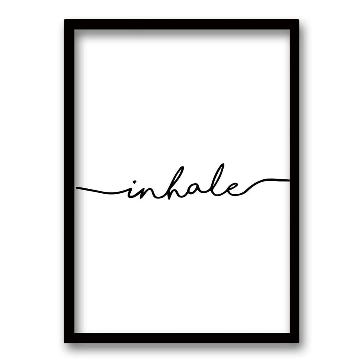 RETELA - Cuadro Inhale - Negro