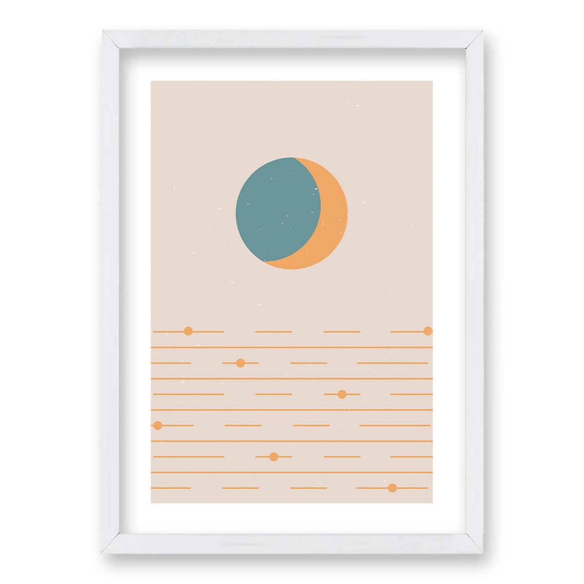 RETELA - Cuadro Boho III - Blanco - 70x50 cm