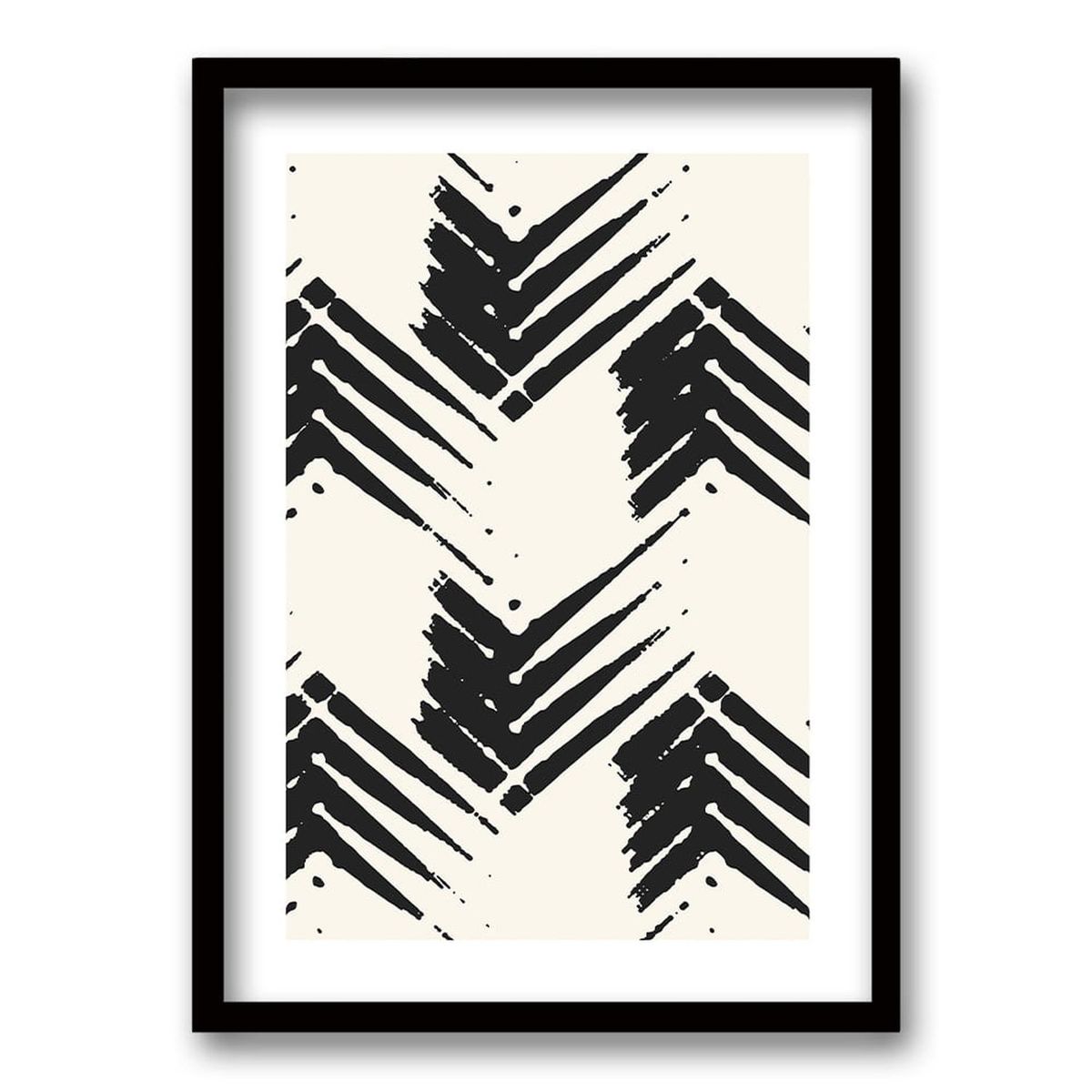 RETELA - Cuadro Chevron - Negro